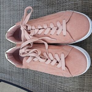 Asos pink lace up sneakers size 7 shoes